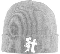 Cappello Beanie Fuck It Berretti in Maglia Morbidi Beanie Berretto Elastici Knit Hat per Freddo Invernale Running