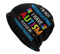 Cappello Beanie I Have Autism L'Extérieur Elastici Les Jours Froids Stiloso Protéger La Coiffure per Lo Sport All'Aperto Invernale