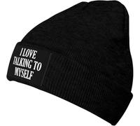 Cappello Beanie I Love Talking To Myselfes Knit Hat Morbidi Berretti in Maglia Stiloso Beanie Berretto per Running Freddo Lo Sport