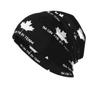 Cappello Beanie I'm On The Eh Team Canada Canadian Knit Hat Morbidi Beanie Berretto Leggero Cappello Invernale per Running Lo Sport All'Aperto