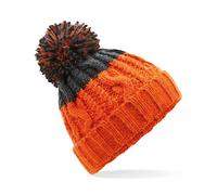 Cappello Beanie In Acrilico Con Pom Pom A Due Toni E Fascia Termica Per La Testa