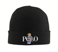 Cappello Beanie in Maglia acrilica Morbida con Orso da Basket Pom Cappello Invernale alla Moda per Donne e Uomini, Essenziale per Il Freddo