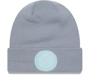 Cappello Beanie In Maglia Grigio Blu Con Risvolto Ufficiale Chelsea FC