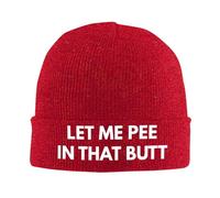Cappello Beanie Let Me Pee in That Butt Knit Hat Elastici Berretto Traspiranti Beanie Berretto per Freddo Invernale All'Aperto