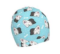 Cappello Beanie Old English Sheepdog Pattern Cappello Invernale Leggero Beanie Berretto Stiloso Berretti in Maglia per Invernale Running Lo Sport