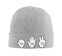 Cappello Beanie Rock Paper Scissors Cartoon Beanie Berretto Morbidi Cappello Invernale Elastici Berretti in Maglia per Running All'Aperto Invernale