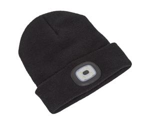 Cappello Beanie Sealey 1W SMD LED Ricaricabile USB LED185