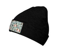 Cappello Beanie Seamless Pattern of Dogs And Bones And Paw Prints Knit Hat Elastici Berretto Traspiranti Cappello Invernale per All'Aperto Lo Sport Running