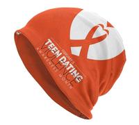 Cappello Beanie Teen Dating Violence Awareness Oranges Ribbon Berretti in Maglia Morbidi Cappello Invernale Elastici Berretto per All'Aperto Running Invernale