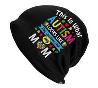 Cappello Beanie This Is Wautism Looks Like, Any Questions Ask My Mom Le Sport Elastici pour Homme Et Femme Traspiranti Protéger La Coiffure per All'Aperto Running Lo Sport