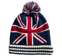Cappello Beanie Unisex In Maglia Con Pompon Bandiera Del Regno Unito Londra