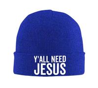 Cappello Beanie Y'All Need Jesus Beanie Berretto Elastici Knit Hat Leggero Berretti in Maglia per Freddo Invernale All'Aperto