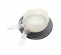 cappello beige righe blu bomb bambina elegante cerimonia bimba hat baby cildren