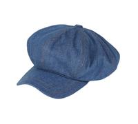 Cappello Beret Vintage In Denim Oversized Comodo Da Donna A 8 Pannelli