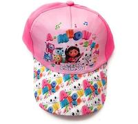 Cappello - Berretto - Cappello con visiera Compatibile Gabby (Gabby's Dollhouse) - Misura 50 Regolabile con Lo Strappo arrivando alla 48 stringendo Lo Strappo a 52 allargando, Multicolore