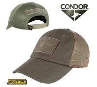 Cappello Berretto CONDOR Tactical Baseball Cap Mesh Militare con Visiera BROWN
