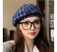Cappello Berretto Francese Da Donna A Quadri Retro Casual Classico Moda Nuovo