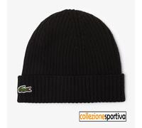 Lacoste Berretto in Lana Nero TU Nero