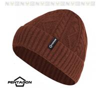 Cappello Berretto PENTAGON Yukon Beanie Hat Watch Cap Militare Uomo MARON RED