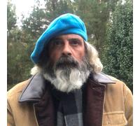 Cappello Berretto Tam Scozzese In Lana Di Alpaca Blu Cielo Accessorio Tartan