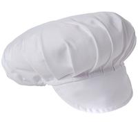 Cappello bianco con visiera B255 Whites Chefs Apparel, in policotone, taglia unica, colore bianco