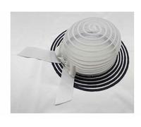 cappello bianco righe blu bomb bambina elegante cerimonia bimba hat baby cildren