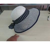 cappello blu elegante cerimonia taglia unica paglia hat cocktail donna mare