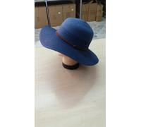 cappello blu elegante cerimonia taglia unica paglia hat cocktail donna mare