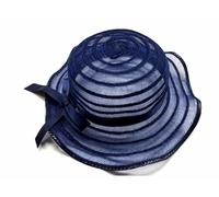 cappello blu falda onda bambina elegante cerimonia bimba hat baby cildren