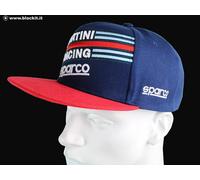 CAPPELLO BLU SPARCO / MARTINI VISIERA PIATTA