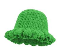 Cappello Bob Crochet - comodo e elegante accessorio per la testa - Cappelli da pescatore lavorati a maglia per donne ragazze adulti adolescenti inverno autunno all'aperto casual ciclismo, verde
