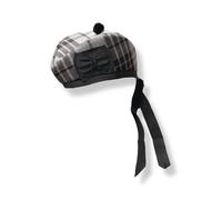Cappello Bonnet Piper Grigio Glengarry Scozzese Highlander Militare Kilt