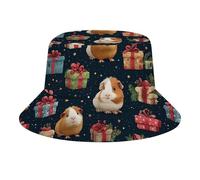 Cappello Boonie Guinea Pig Gifts Stars Pieghevole Cappello da Secchio Unisex Cappellino A Secchiello per Uomo Donna Piscina