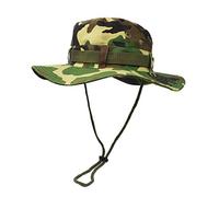 Cappello Boonie, per Protezione Solare a Tesa Larga per Esterni, per Giungla, Cespuglio, Classico Stile Esercito Americano a Doppio Strato, Mimetico