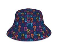 Cappello boonie uomo donna - reversibile colore orologio riflettente cappello boonie da spiaggia cappello da sole double face per golf, ravel, pesca all'aperto, escursionismo, nero