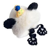 Cappello caldo antivento per bambini lavorato a maglia Hiphop cappelli lavorati a maglia stili dolci adatti per le giornate fredde Cappello per bambini, bianco, Taglia unica