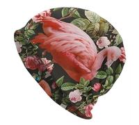 Cappello Caldo Autunno e Inverno Uomo, Modello Floreale e Fenicottero Berretto Lavorato a Maglia Caldo Cappello Cofano alla Moda Autunno Inverno Berretti all'aperto Cappelli per Uomo Donna Adulto