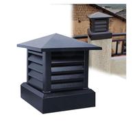 Cappello Camino in Lega Alluminio, Tappo Scarico Quadrato Cappuccio Elevato Valore Estetico Adatto per Abitazioni Residenziali, Ristoranti e Tetti Cucine(50x50cm/19.69x19.69in)