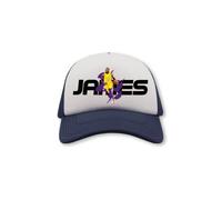 Cappello Campioni di Basket James - Trucker Pallacanestro King Lebron con Chiusura Regolabile (Rosso)