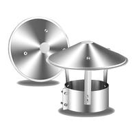 Cappello Canna Fumaria, Cappello Per Camino Conico Cappa In Acciaio Inox, Cappello Del Camino, 3"4"5"6" Tappo Per Camino, Per Prese D'aria Sul Tetto, Stufe E Camini(210mm/8.27inch)