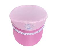 Cappello Capitano della Nave, Cappello Capitano di Yacht | Berretto Snap Back regolabile a tema Nautico - Copricapo della Barca Marina Costume della Marina, Cappello di Ammiraglio Marino
