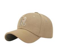 Cappello Cappellino da Baseball Unisex A Blocchi di Colore, Cappello da Sole Casual Regolabile, Adatto per Le attività All'Aperto di Tutti I Giorni.-Cachi-55-60cm