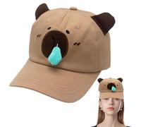 Cappello Capybara, cappello Capybara, cappello Capybara, cappello da baseball ricamato per gli amanti del Capybara, accessori divertenti per animali regolabili per il Ringraziamento, Pasqua