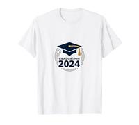 Cappello celebrativo di Laurea 2024 per laureati Maglietta, Uomo, Bianco, L