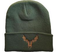 Cappello: cervo poligono - Regali cacciatori per uomini e donne - Berretto lavorato a maglia - Beanie Uomo, verde muschio, Taglia unica