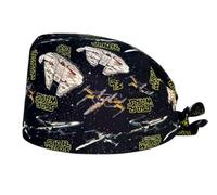 Cappello chirurgico. Cappellini per sala operatoria della Guerre Stellari. Cappellini infermieristici della guerra stellare. Cappelli dentali.