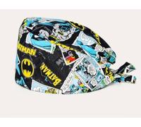 Cappello chirurgico dell´uomo BAT, cuffia chirurgica da supereroe, cuffie infermieristiche D C Comics. Cuffietta sanitaria.