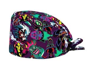 Cappello chirurgico Disney Villanas Cappelli dentali. Cappelli infermieristici. Cappello da sala operatoria per bambini