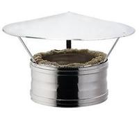 Cappello cinese canna fumaria doppia parete inox coibentata con lana di roccia