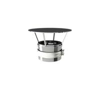 Cappello Cinese Doppia Parete in Acciaio Inox Ø 150/200 mm per Canne Fumarie